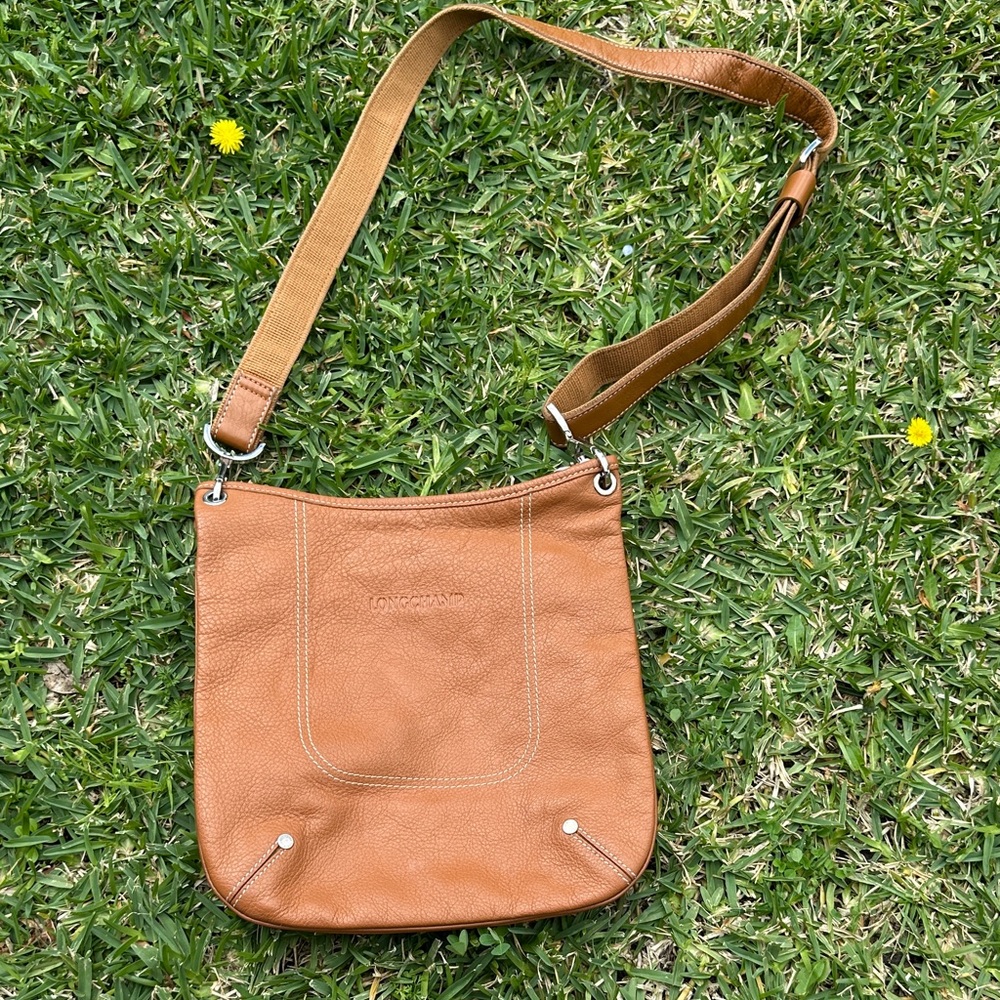 Longchamp Crossbody Bag Caramel Brown
